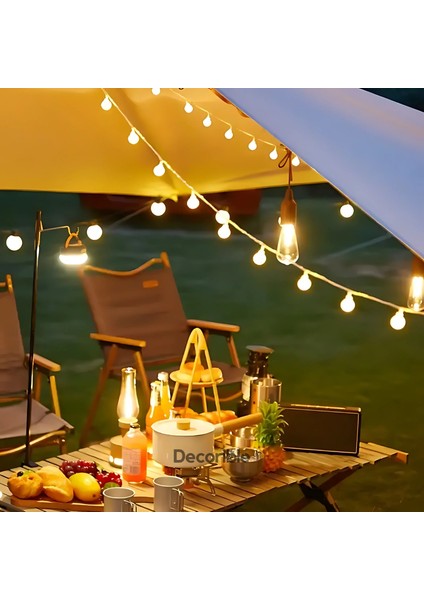 Lightball Solar Led Bahçe Balkon Işıklandırma Güneş Enerjili 40 Top Led 6 Metre modelleri