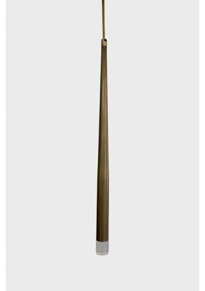 Modern Ince Pirinç Sarkıt Avize, Şeffaf Uçlu, Şık ve Estetik Tasarım. fiyatları