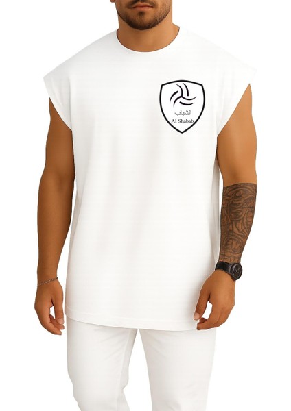 Oversize Al-Shabab Fc Saudi Arabia Cep Tasarımlı Unisex Spor Atlet