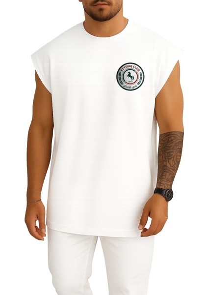 Oversize Al-Ettifaq Club Fc Cep Tasarımlı Unisex Spor Atlet
