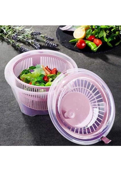 4.4l Salata Kurutucu Gondol Süzgeçli ve Kapaklı, Pratik ve Şık Tasarım