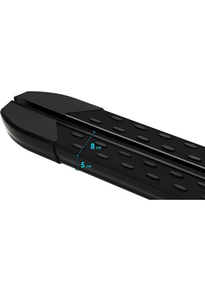 Peugeot Rifter Yan Basamak 2024 Model ve Sonrası Trimline Siyah