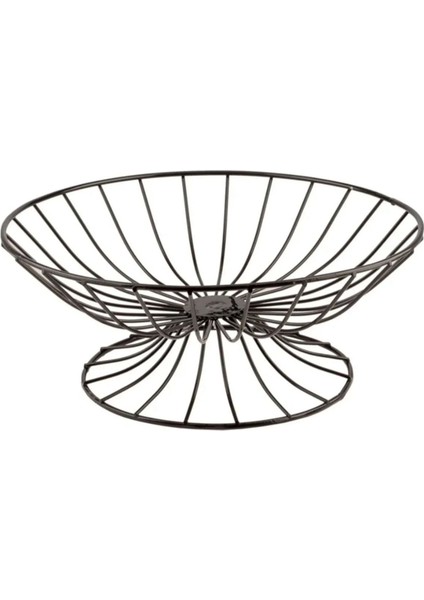Şık Siyah Ferforje Meyvelik, Ayaklı ve Zarif Tasarım fiyatları