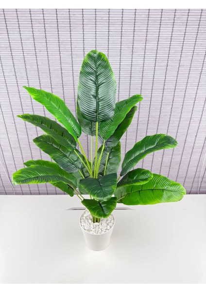 Yapay Çiçek Starliçe Salon Çiçeği Beyaz Saksılı Yapay Bitki 18 Yapraklı 65 cm fırsatları