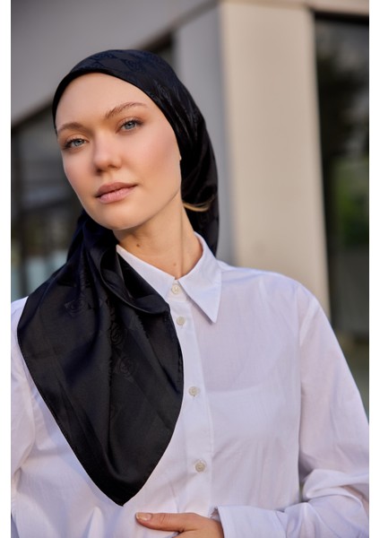 Siyah Dama Desenli Eşarp fiyatları