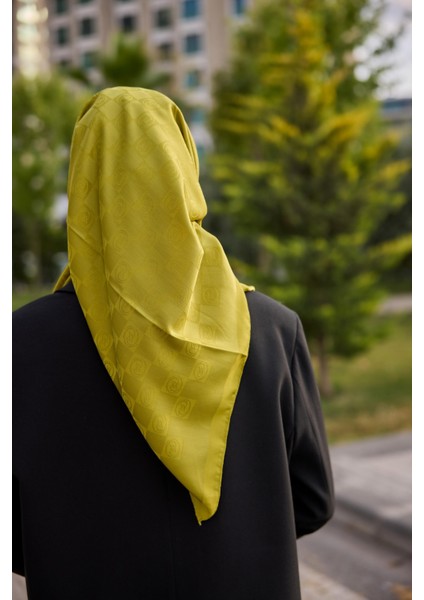 Olive Dama Desenli Eşarp modelleri