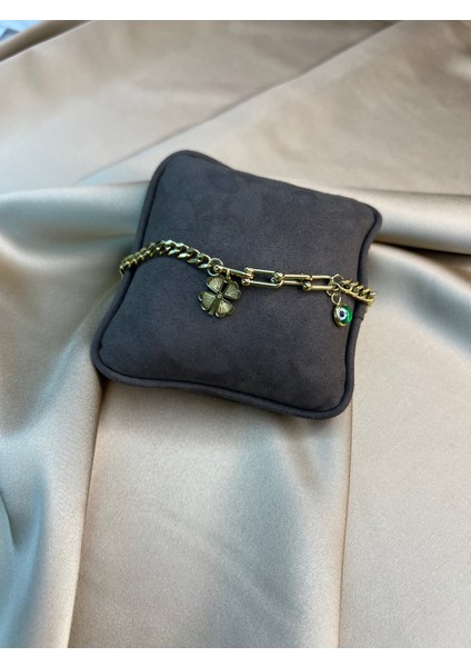 Nazar Boncuklu Gold Bileklik modelleri