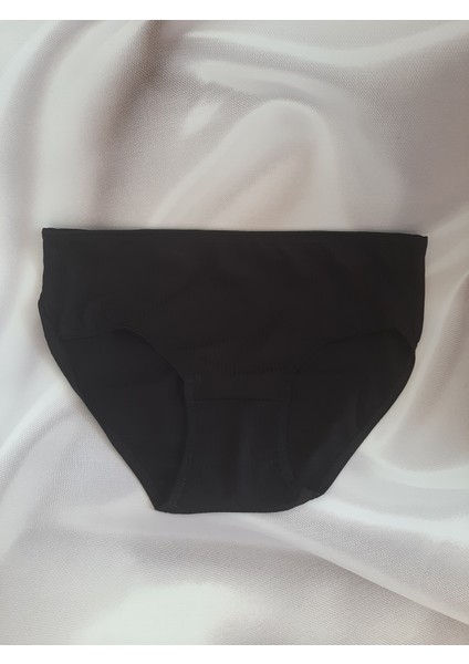 Siyah Büyük Beden Bato Kendinden Çizgili Kadın Rahat Kullanışlı Külot fiyatları