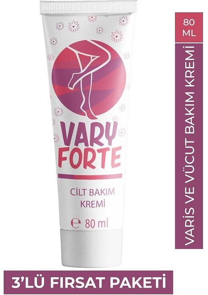 Vary Forte Onarıcı Krem 100 ml x 3 Adet