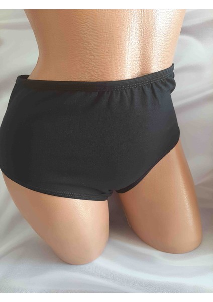 Siyah Büyük Beden Yüksek Bel %95 Pamuk Cotton %5 Elastan Kadın Rahat Kullanışlı Külot indirimleri