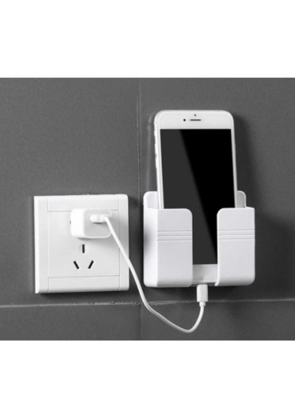Duvara Monte Yapışkanlı Telefon ve Kulaklık Düzenleyici, Şarj Standı