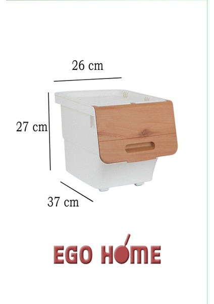 Tekerlekli Sebze ve Meyve Kutusu, Pratik ve Şık Saklama Çözümü, 12 Lt fırsatları