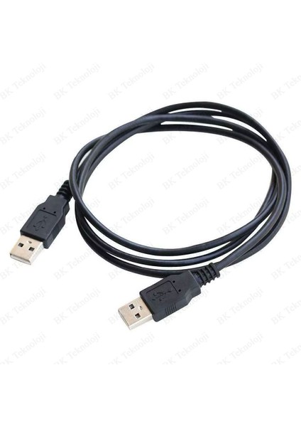 0.30 cm USB 2.0 USB Data Şarj Kablosu Erkek To Erkek Genişletici Web Kamerası USB Veri Aktarım Kablosu 30 cm Siyah