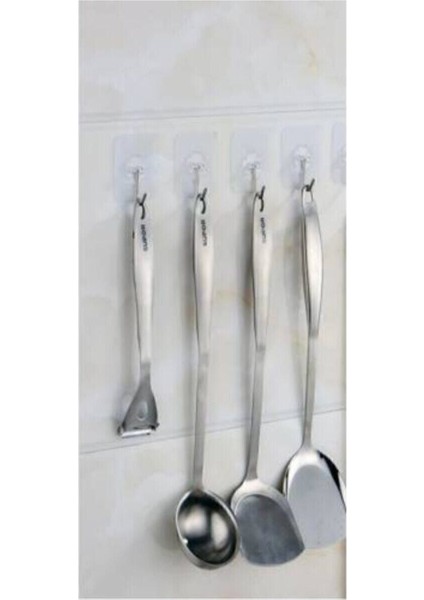 4'lü Şeffaf Güçlü Kendinden Yapışkanlı Kapı ve Duvar Askıları, Ağır Yük Taşıma fiyatları