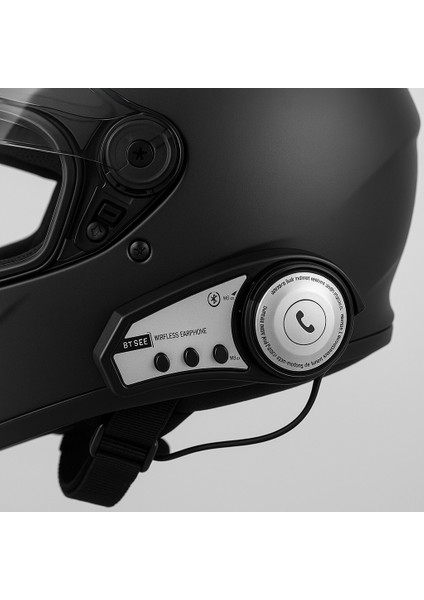 BT35B Iki Cihaz Eşleşme Özellikli Rgb Renkli Işıklı Motosiklet Bluetooth Kask Kulaklığı Interkom