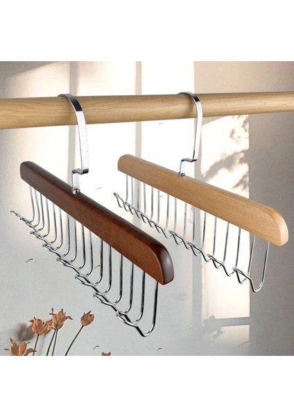 Çok Fonksiyonlu Ahşap 8 Kancalı Çok Amaçlı Askı, Kahverengi modelleri