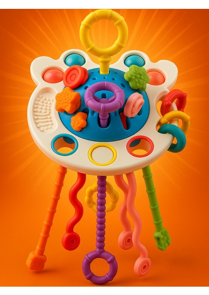 Duyusal Montessori Bebek Oyuncağı Toplu,çekme Ipli