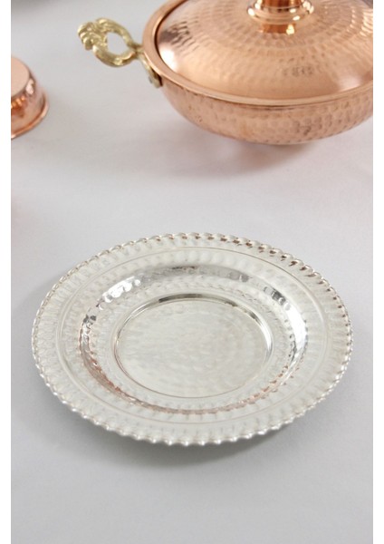 Bakır Kahvaltı ve Pasta Sunum Tabağı, Kalaylı, Şık ve Zarif Tasarım, 1 Adet fiyatları