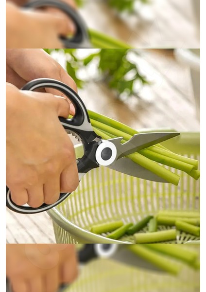 Mutfak Makası - Çok Fonksiyonel Ekstra Keskin - Ceviz Kıracağı - Et, Tavuk, Balık, Sebze fiyatları