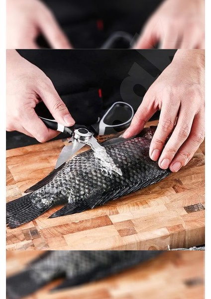 Mutfak Makası - Çok Fonksiyonel Ekstra Keskin - Ceviz Kıracağı - Et, Tavuk, Balık, Sebze indirimleri