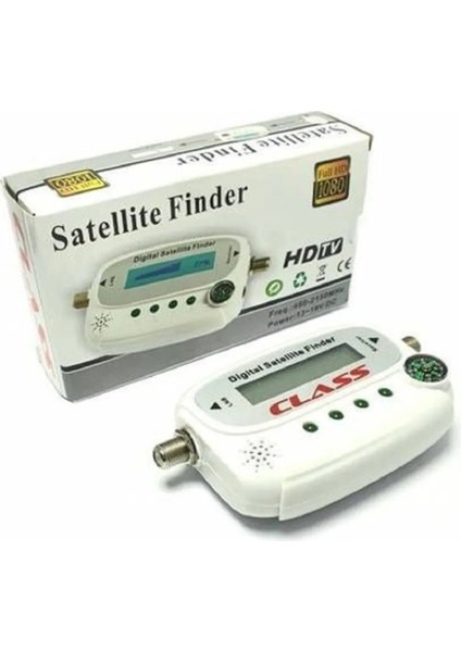 Class ACR120 Satfinder LCD Ekran Pusulalı Dijital Uydu Bulucu Frekans Ayarlama Kanal Bulma Tüm Uydu Cihazlarıyla Uyumludur