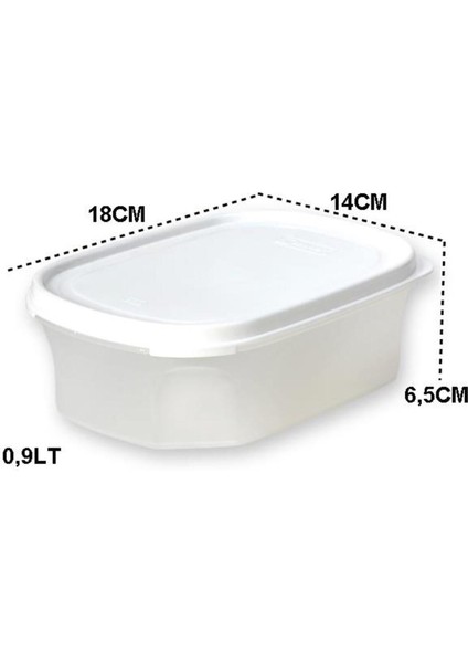 Süzgeçli Hava Sızdırmaz Peynir Saklama Kabı, 2,7 Litre, Beyaz