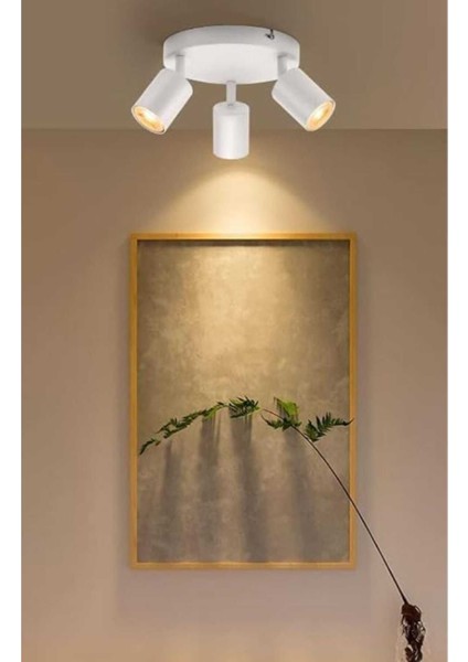 Modern Üçlü LED Spot Avize, Hareketli ve Şık Tavan Veya Duvar Aydınlatması