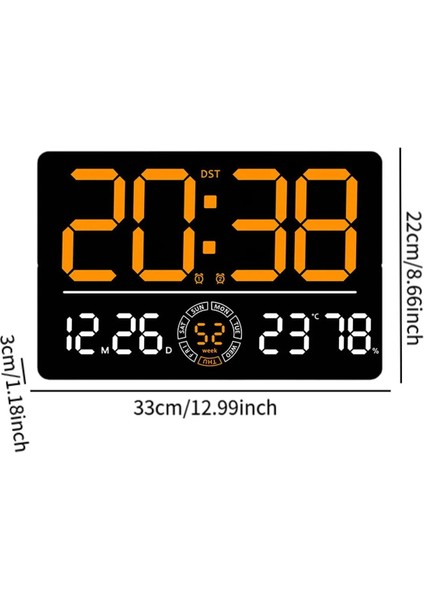 Büyük Ekran Kumandalı Duvar Saati