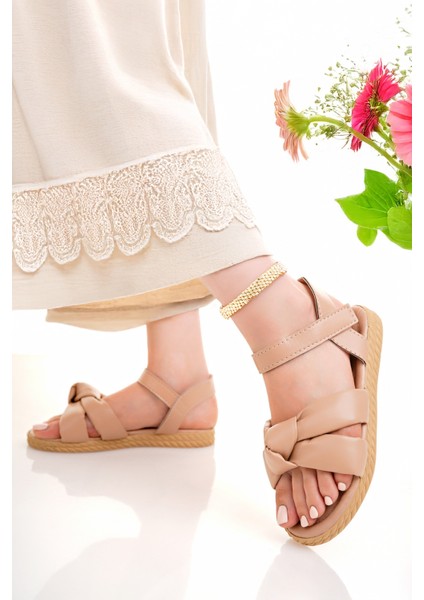 Kadın Günlük Sandalet Ortopedik Şık Terlik Sandalet