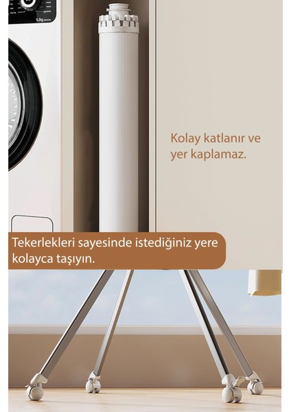 Katlanabilir Ahtapot Çamaşır Kurutma Askısı, Beyaz, Çok Fonksiyonlu ve Pratik Kullanım fırsatları