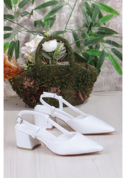 110-426 Fls Arkası Açık Klasik Topuklu Kadın Ayakkabı indirimleri