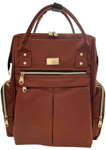 Sevil Collection Elite Anne Bebek Bakım Sırt Çantası kiremit kahve rengi fiyatları