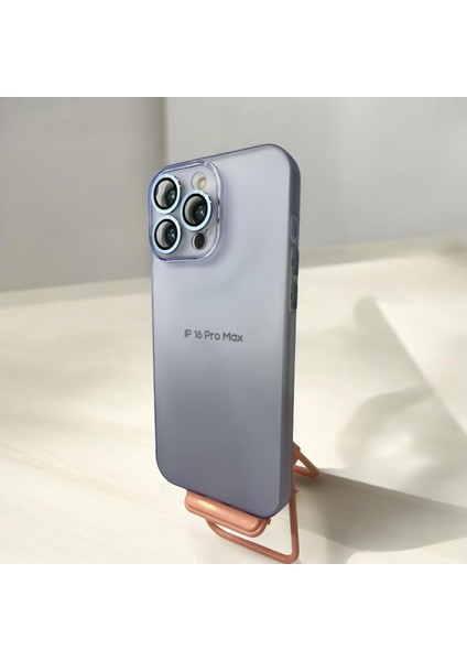 Iphone 16 Pro Max Mavi Renk Lens Korumalı Kaliteli Silikon Telefon Kılıfı