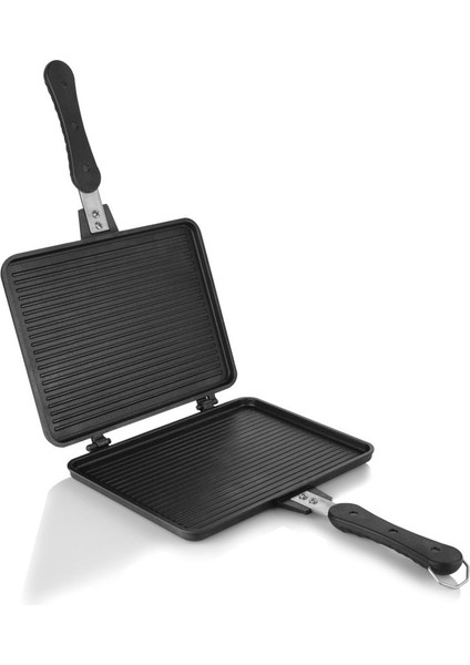 Döküm Tost Izgara Seti, 20X26 Cm, 2 Parça, Sağlıklı ve Dayanıklı Tasarım