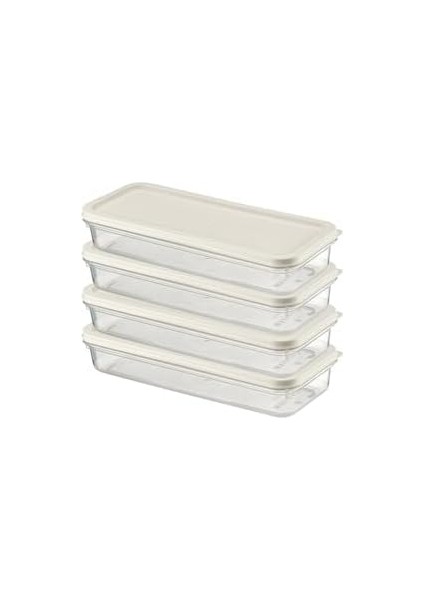 Home 4 Adet Buzdolabı Organizeri - Pp Plastik Şeffaf ve Ayarlanabilir Saklama Kabı, Gıdaları Taze Tutan Fresh Box, Çok Amaçlı,mikrodalga ve Bulaşık Makinesi Uyumlu (Beyaz, 1200 Ml) modelleri