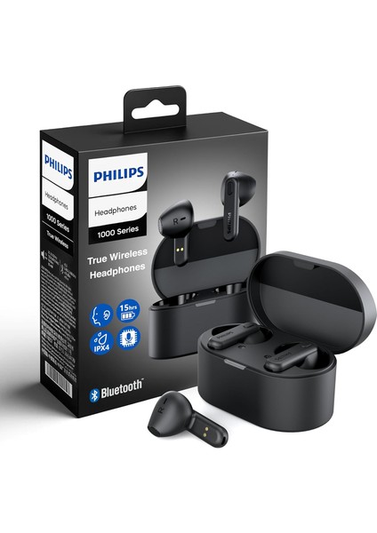 TAT1138BK Gerçek Kablosuz Kulaklık Siyah (Ipx4)-5+10 Saat