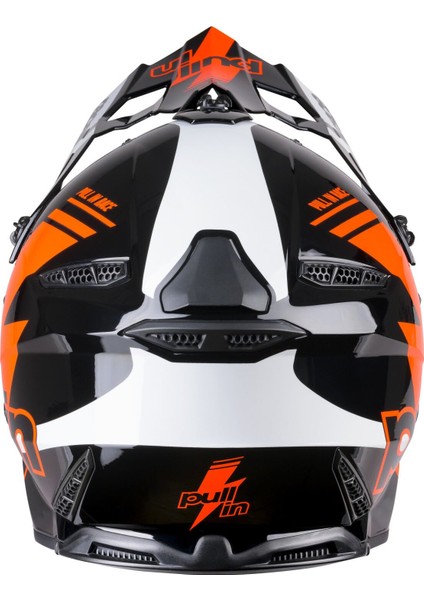 Master Race Trash Kask Yarış Siyah Turuncu modelleri