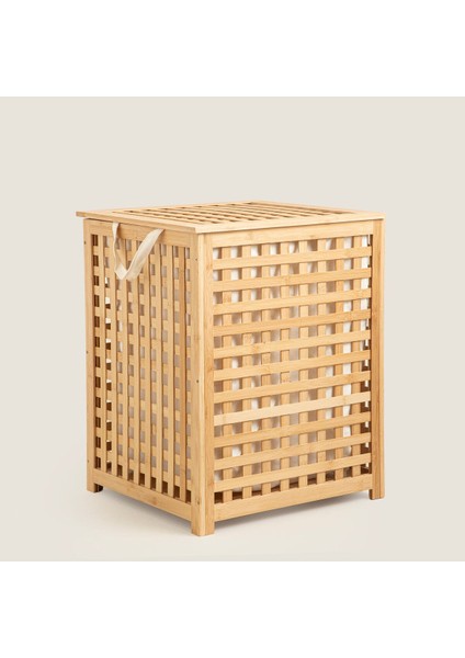 Bambu Çamaşır Sepeti 62x45x45 Cm fırsatları