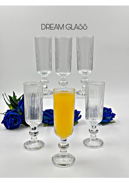 Şık 6 Kişilik Flüt Desenli Kahve Yan Bardak Takımı, Beyaz Renkli, Zarif Tasarım