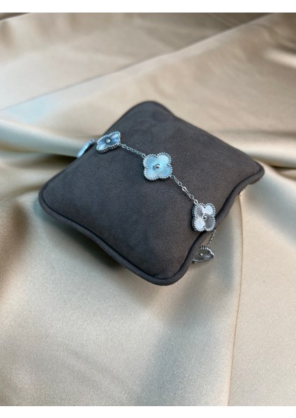 Silver Yonca Bileklik modelleri