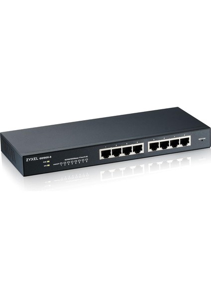 8 Bağlantı Noktalı 10/100/1000 Gigabit Switch | Smartmanaged | Masaüstü/duvar Tipi ve Fansız | Vlan, Igmp, Qos