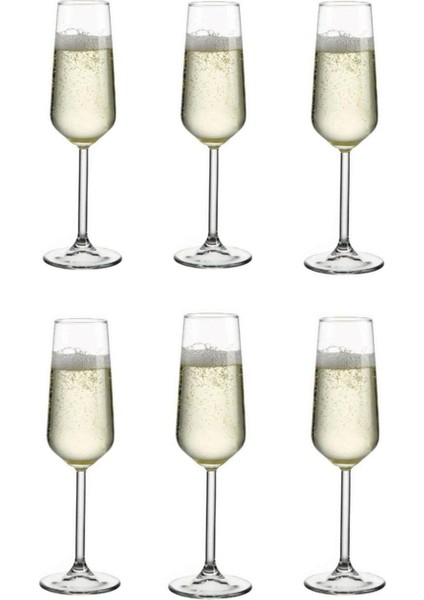 6'lı Allegra Flüt Şampanya Kadehi Seti, Şık ve Zarif Tasarım