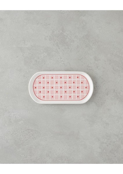 Kırmızı-Pembe 10 Parçalı Seramik Kahvaltı Takımı, 4 Kişilik Set