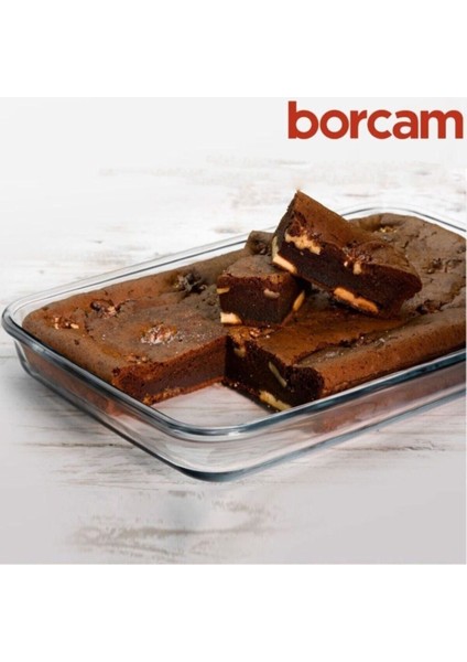 Dikdörtgen Borcam Tepsi 34X22CM, 1900 Cc, Kahverengi, Dayanıklı ve Şık Mutfak Ürünü fırsatları