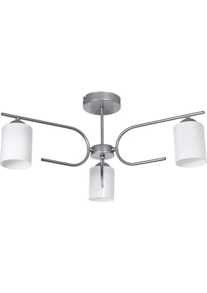 Modern Gri ve Beyaz Camlı 3'lü Avize, Şık ve Zarif Tasarım ile Yaşam Alanınıza Şıklık Katın fiyatları