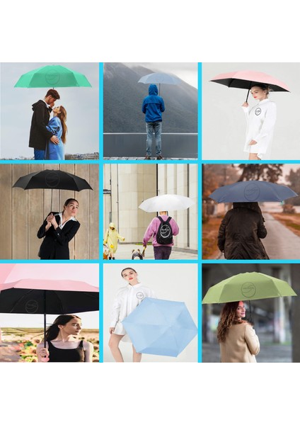 Öklid Upf 50+ Spf 99+ Uv Korumalı Katlanabilir Güneş ve Yağmur Şemsiyesi – Hafif, Dayanıklı, Rüzgar ve Su Geçirmez