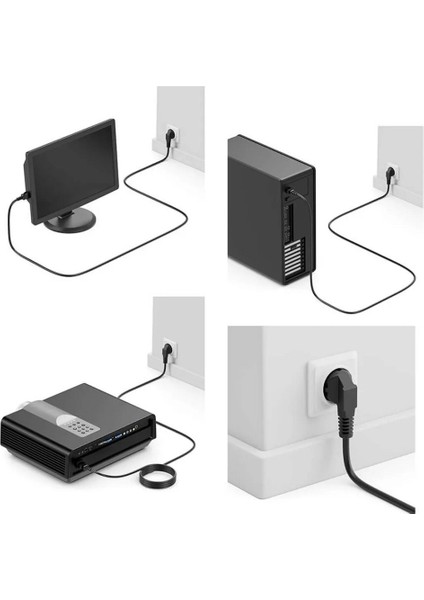 1.8 Metre 1.8mt Power Güç Kablosu C13 3pinli Monitör Bilgisayar Baskül Tarzı Cihazı Psu Elektrik 220 V Güç Kablosu fiyatları