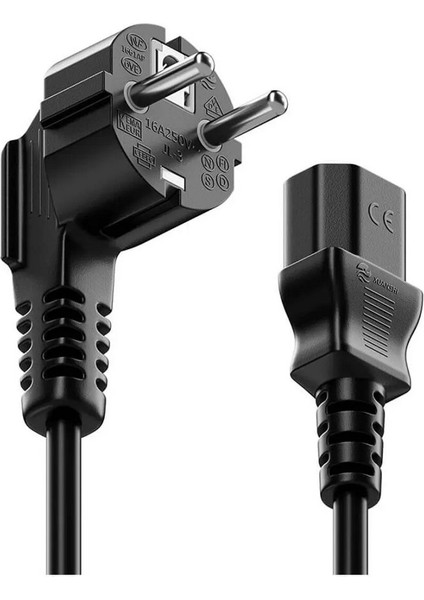 1.8 Metre 1.8mt Power Güç Kablosu C13 3pinli Monitör Bilgisayar Baskül Tarzı Cihazı Psu Elektrik 220 V Güç Kablosu indirimleri