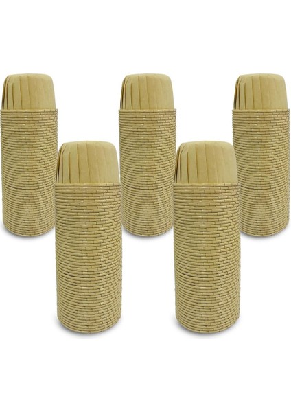 Kraft Muffin Kek Kapsülü, 50 Li, 5 Paket, Kahverengi, Dayanıklı ve Kullanışlı.