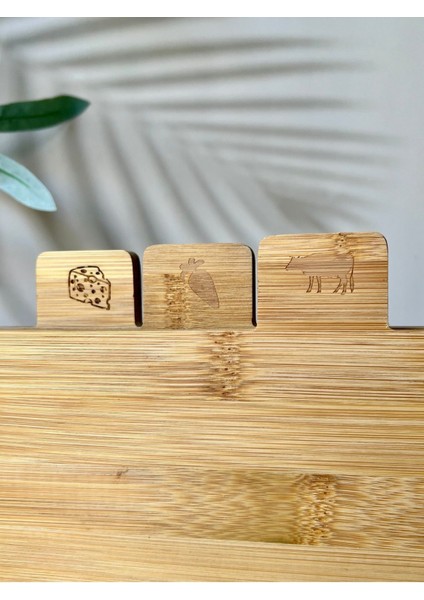 3'lü Bambu Kesme Tahtası, Et, Sebze ve Peynir Için Ayrımlı, Şık ve Dayanıklı fiyatları
